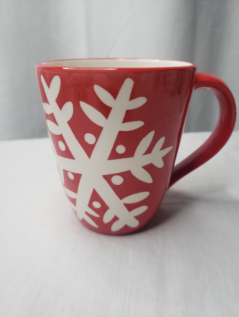 Vintage Hallmark Snowflake Holiday Ceramic Mug